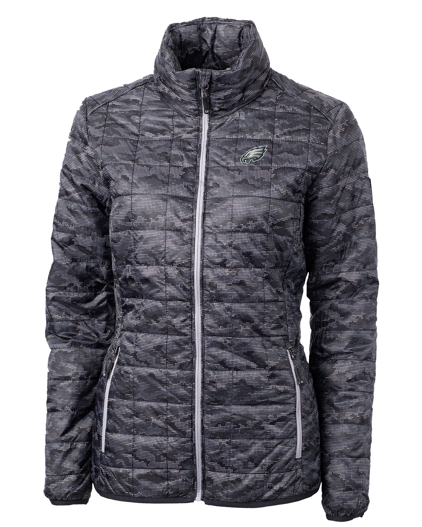 Philadelphia Eagles Cutter & Buck Rainier PrimaLoft® Womens Eco Insulated  Full Zip Printed Puffer Jacket - Cutter & Buck