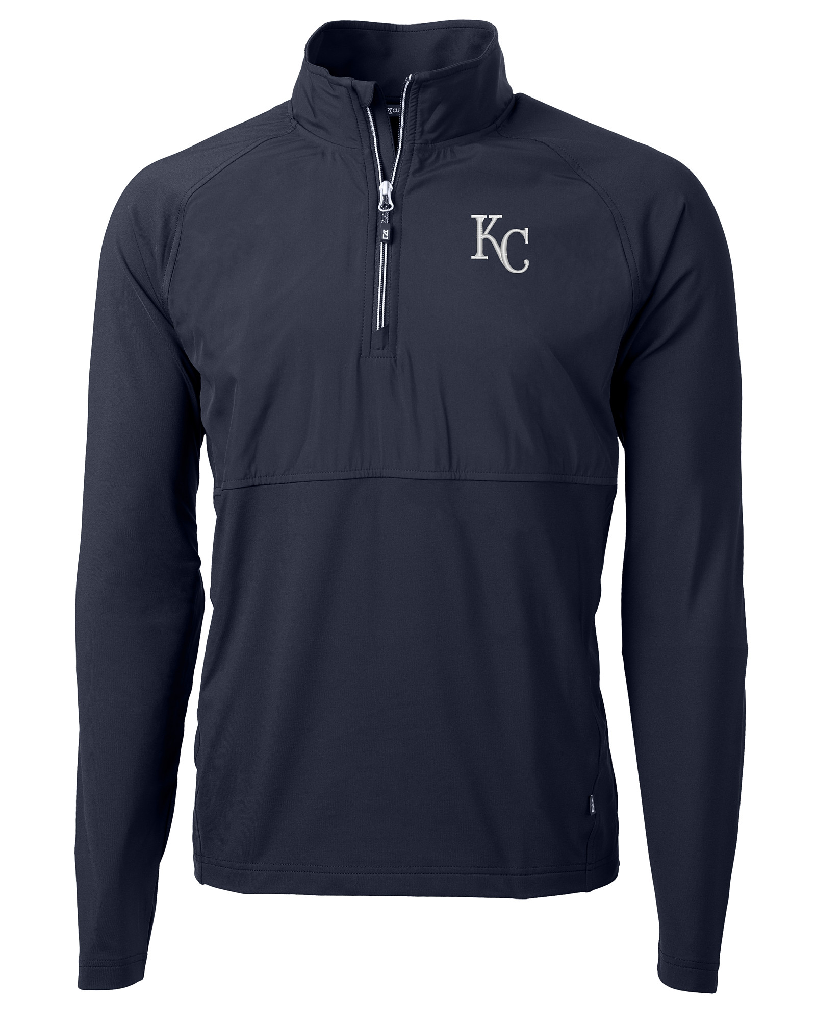 Kansas City Royals Cutter & Buck Advantage Tri-Blend Pique Mens Long Sleeve Polo