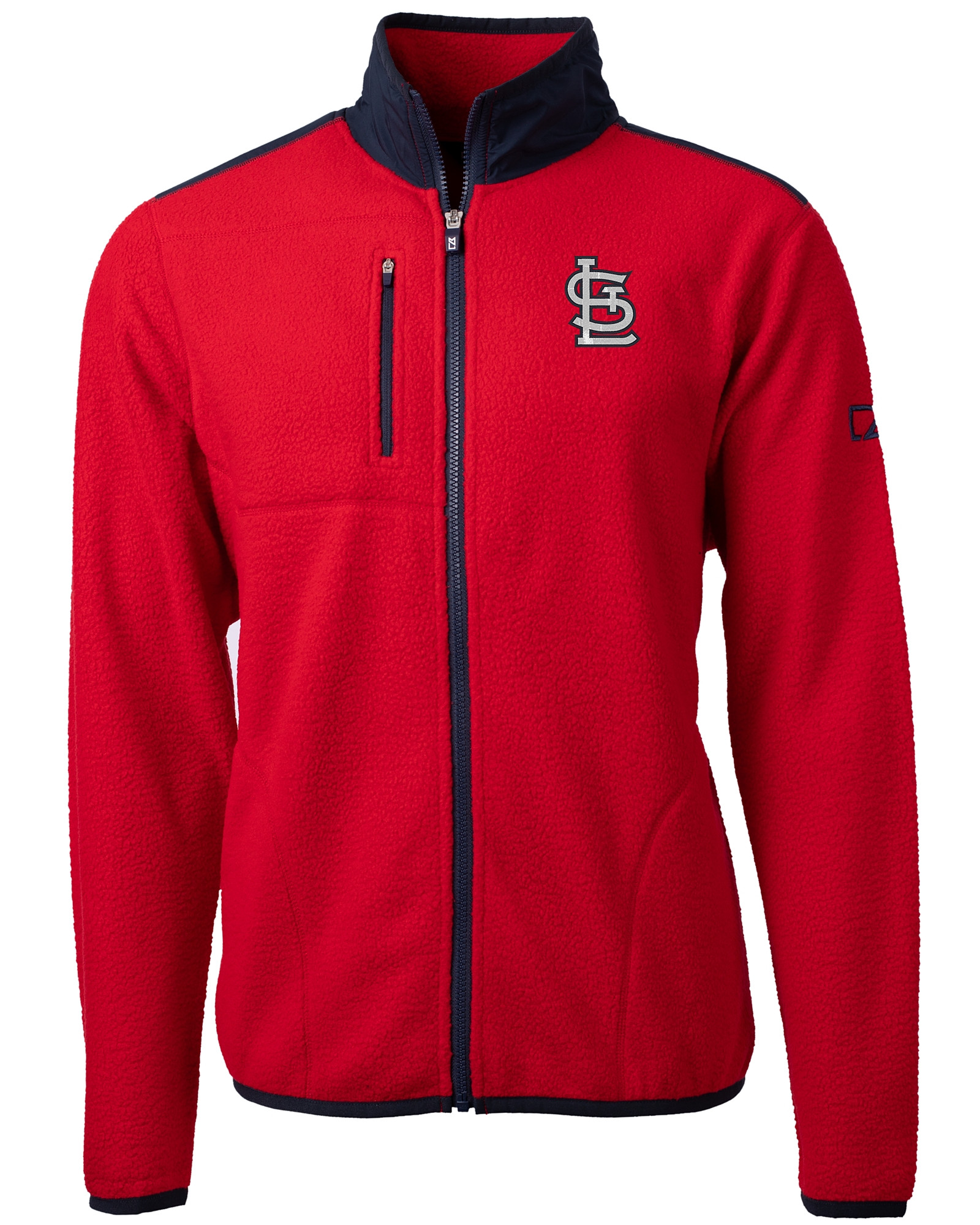 St. Louis Cardinals Cutter & Buck Cascade Eco Sherpa Mens Big & Tall Fleece  Jacket - Cutter & Buck