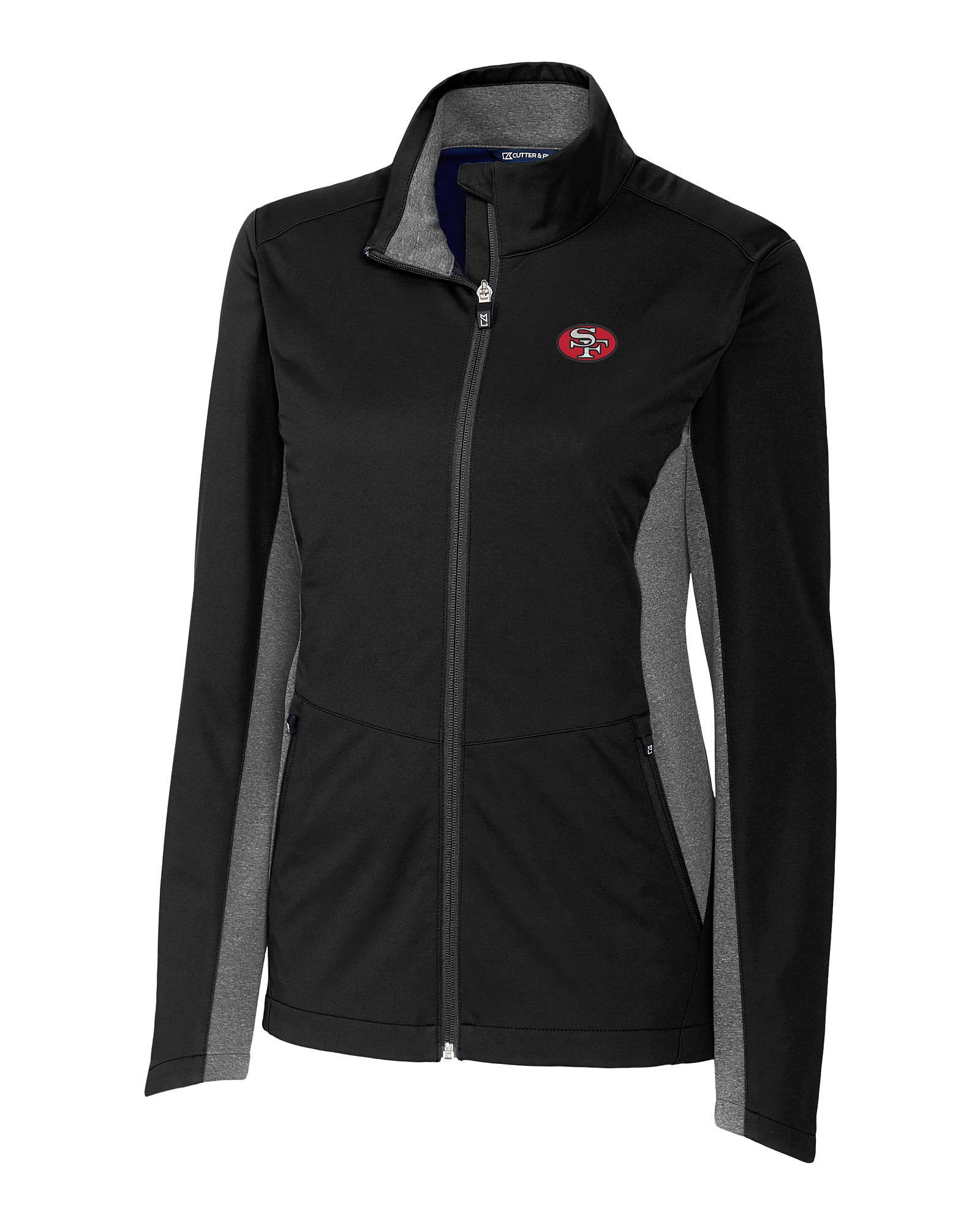 San Francisco 49ers Historic Cutter & Buck Navigate Softshell Womens Full  Zip Jacket - Cutter & Buck