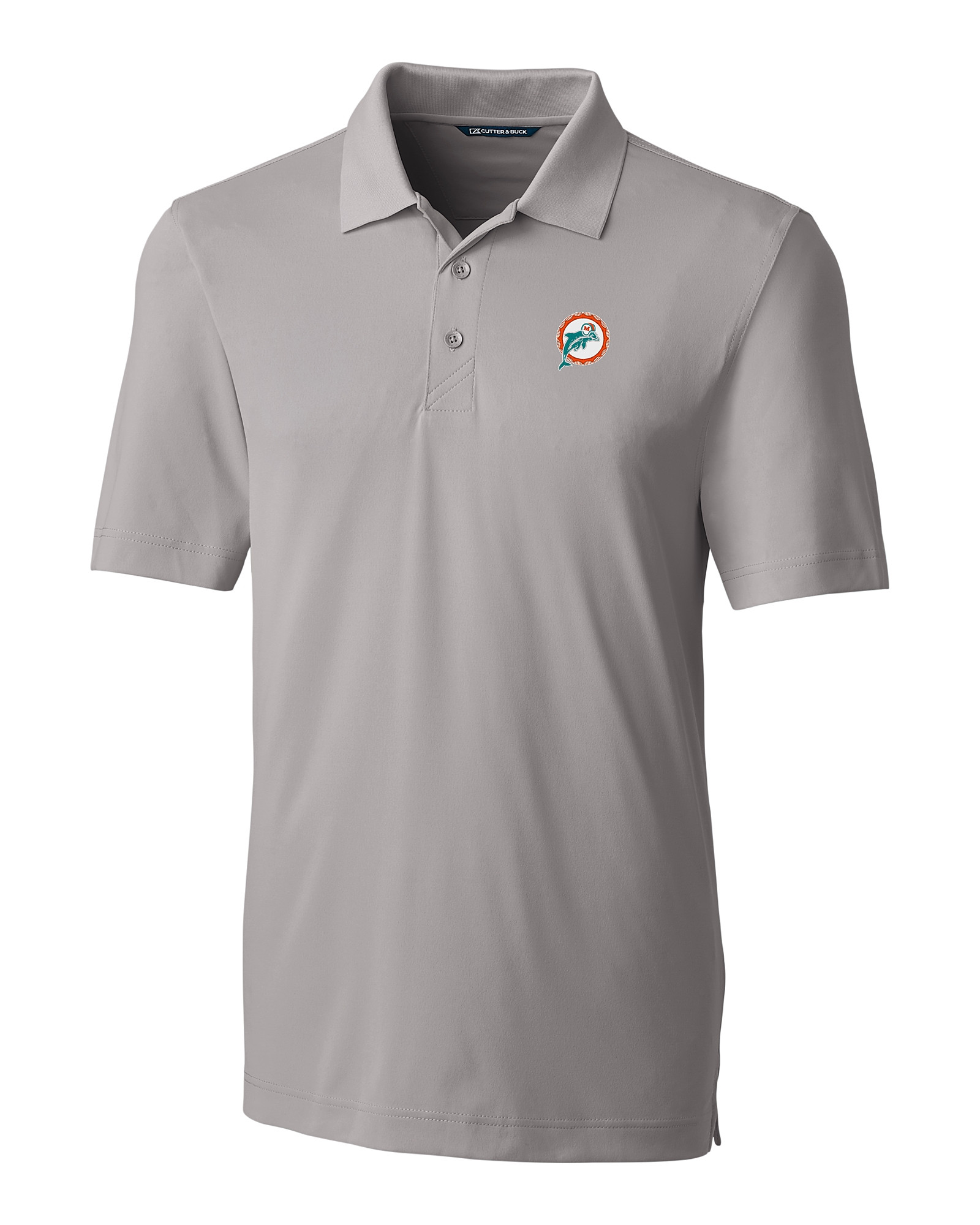 Miami Dolphins Historic Cutter & Buck Forge Stretch Mens Big & Tall Polo -  Cutter & Buck