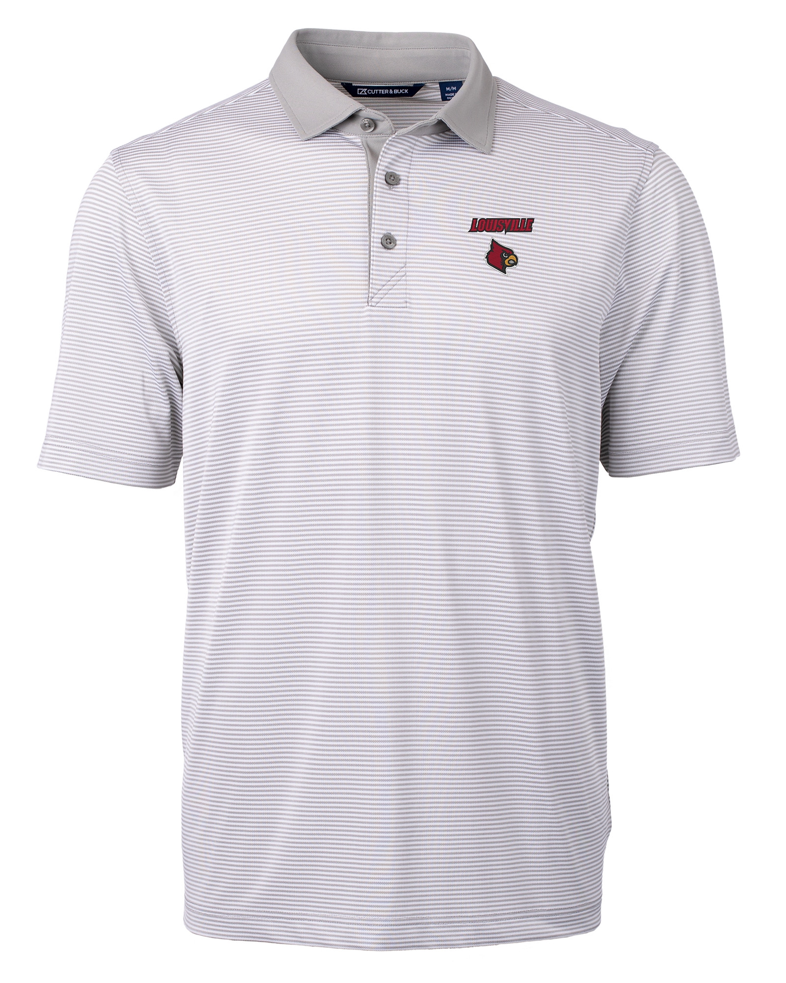 Men's Cutter & Buck White Louisville Cardinals Big & Tall Virtue Eco