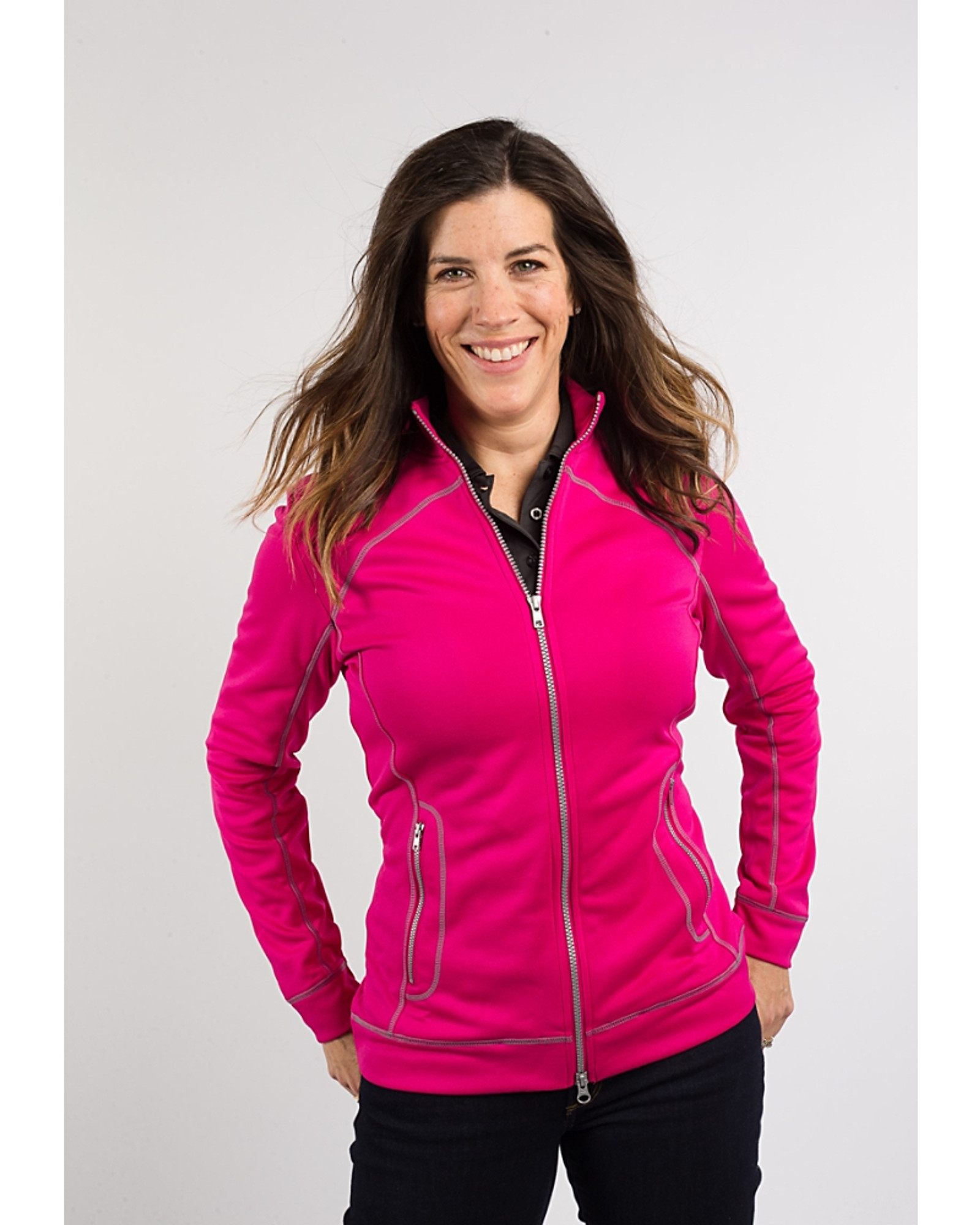 Clique Helsa Performance Womens Full Zip Knit Jacket - Cutter & Buck