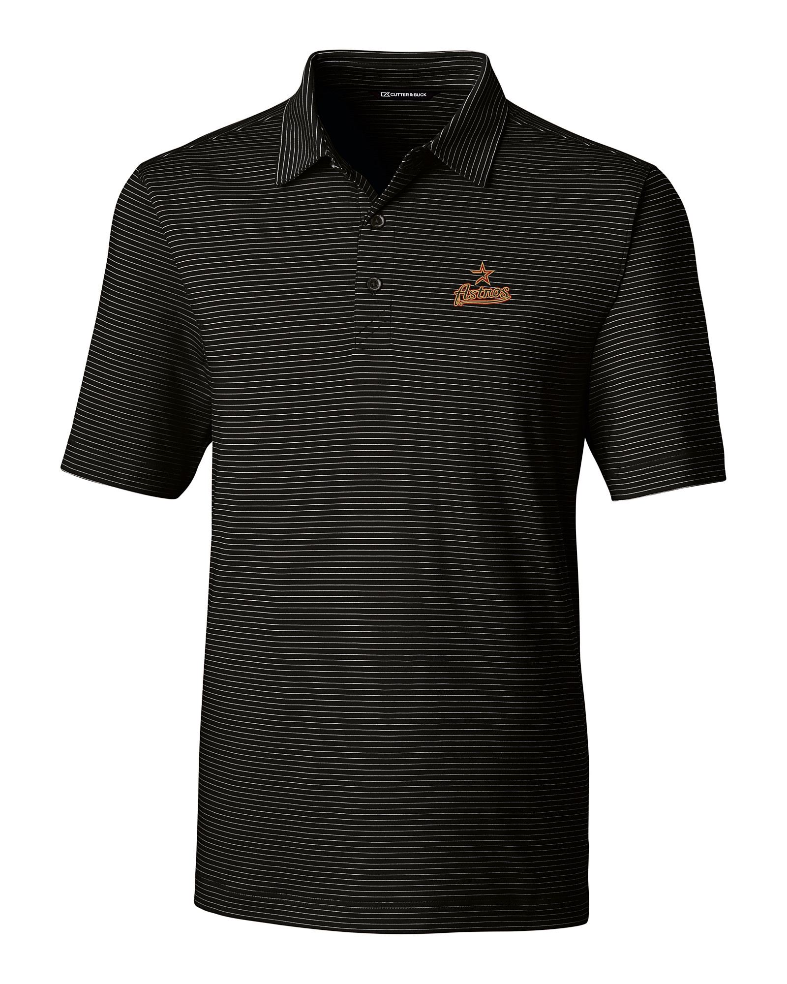 Houston Astros Cooperstown Cutter & Buck Forge Pencil Stripe Stretch Mens  Big and Tall Polo - Cutter & Buck