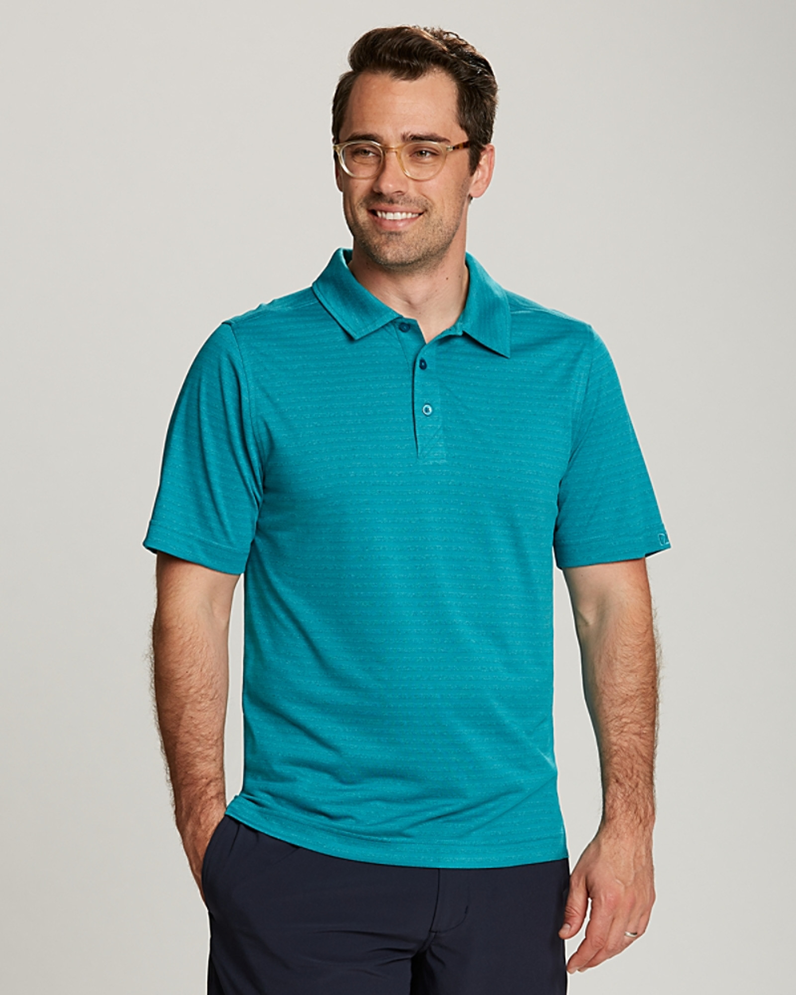 Cutter & Buck Cascade Melange Stripe Polo - Cutter & Buck