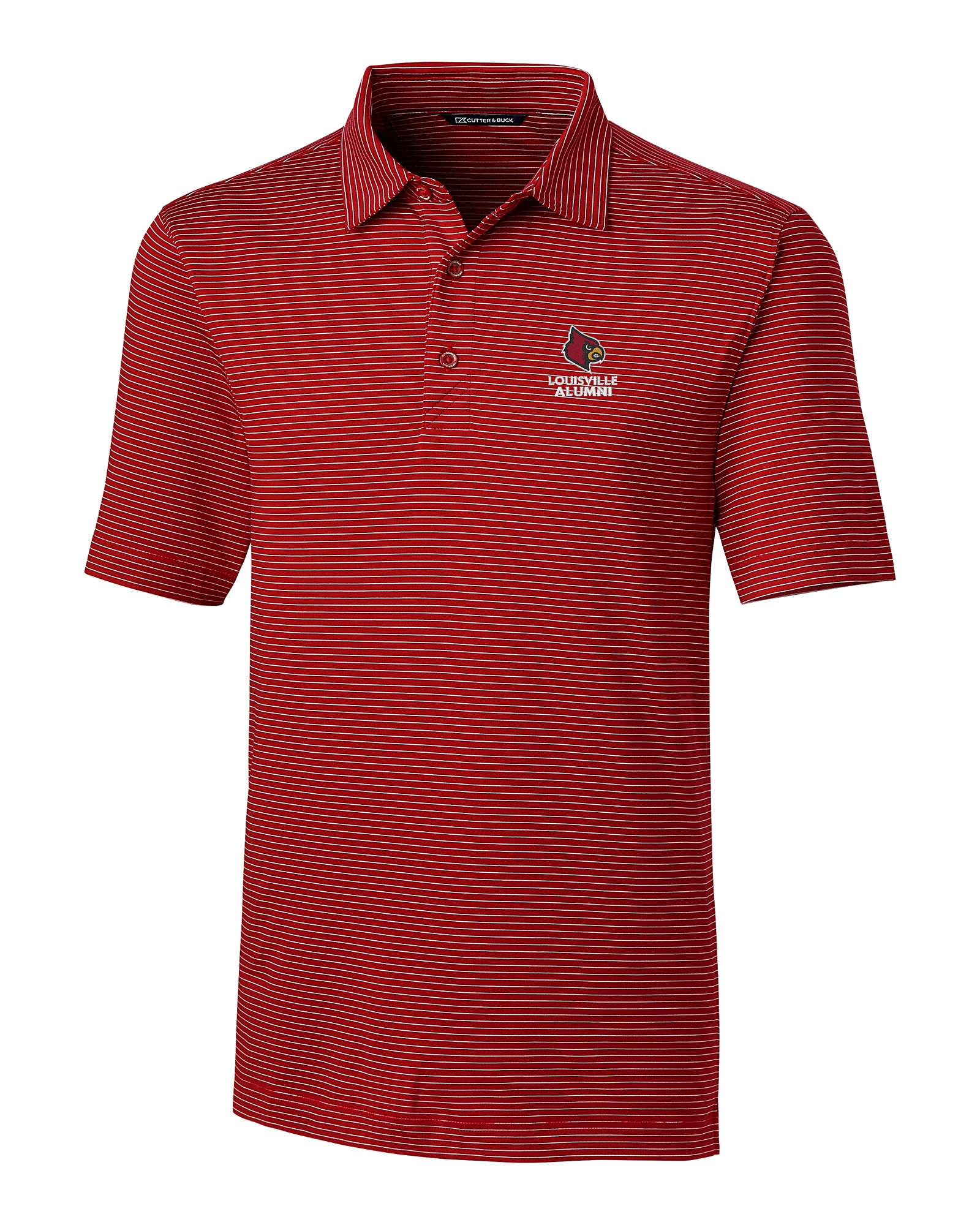 NCAA Louisville Cardinals Men's Classic-Fit Striped Polo Shirt