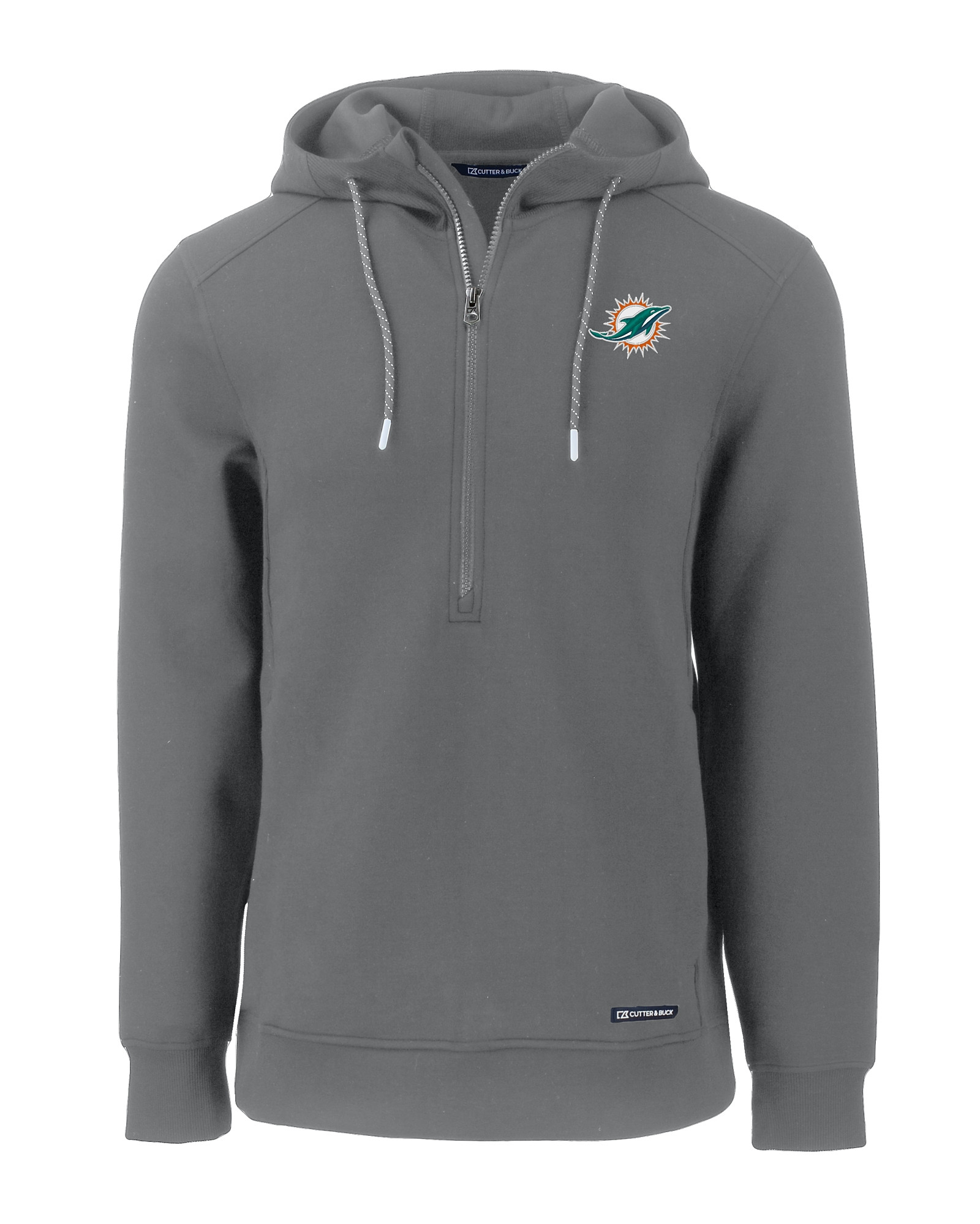 Miami Dolphins Cutter & Buck Roam Eco Half Zip Recycled Mens Pullover ...