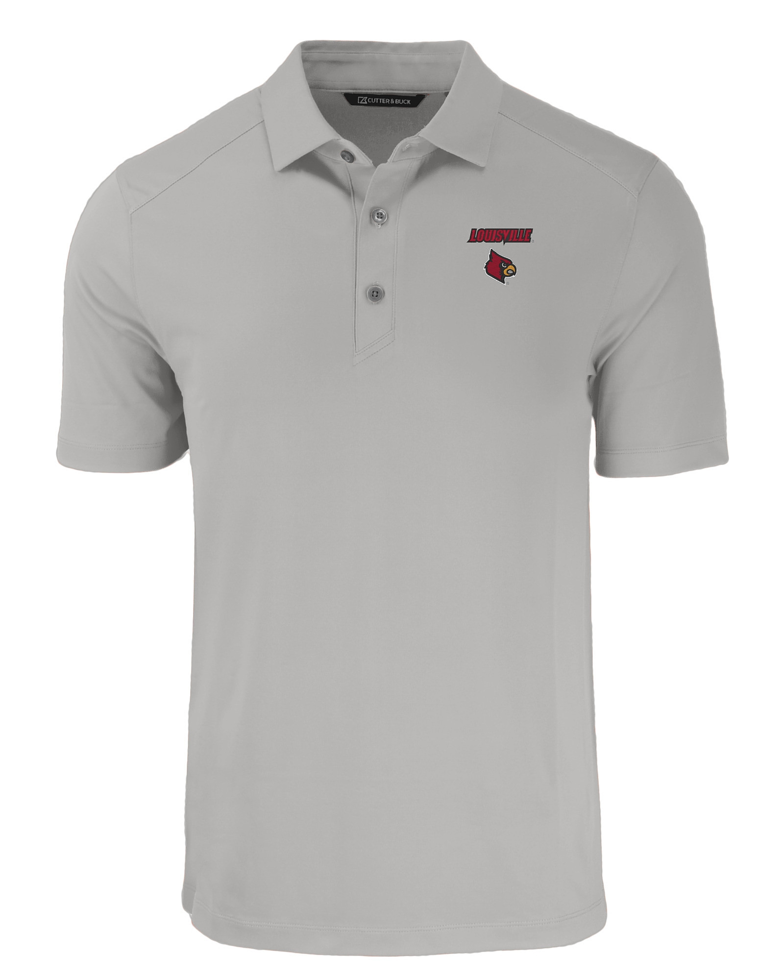 Louisville Cardinals Cutter & Buck Forge Eco Stretch Recycled Mens Polo -  Cutter & Buck