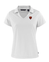 Chicago Bears Historic Cutter & Buck Daybreak Eco Recycled Womens V-neck Polo WH_MANN_HG 1