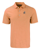 Cleveland Browns Historic Cutter & Buck Forge Eco Double Stripe Stretch Recycled Mens Polo CLWH_MANN_HG 1