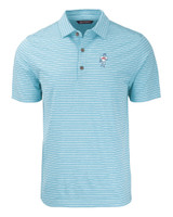 Houston Oilers Historic Cutter & Buck Forge Eco Heather Stripe Stretch Recycled Mens Polo ALH_MANN_HG 1