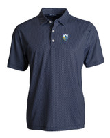 Los Angeles Chargers Historic Cutter & Buck Pike Eco Symmetry Print Stretch Recycled Mens Polo NVBW_MANN_HG 1