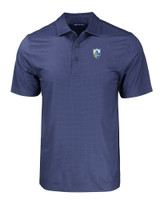 Los Angeles Chargers Historic Cutter & Buck Pike Eco Tonal Geo Print Stretch Recycled Mens Big & Tall Polo NVBU_MANN_HG 1