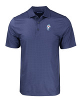 Houston Oilers Historic Cutter & Buck Pike Eco Tonal Geo Print Stretch Recycled Mens Big & Tall Polo NVBU_MANN_HG 1