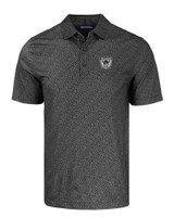 Las Vegas Raiders Historic Cutter & Buck Pike Eco Pebble Print Stretch Recycled Mens Polo BL_MANN_HG 1