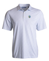 Los Angeles Chargers Historic Cutter & Buck Pike Eco Pebble Print Stretch Recycled Mens Polo WH_MANN_HG 1