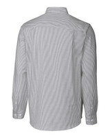 Louisville Bats Cutter & Buck Stretch Oxford Stripe Mens Big and Tall Long Sleeve Dress Shirt Charcoal Mannequin Back