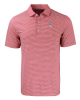 Chicago White Sox Stars & Stripes Cutter & Buck Forge Eco Double Stripe Stretch Recycled Mens Big &Tall Polo CDRW_MANN_HG 1