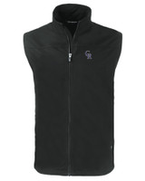 Colorado Rockies Cutter & Buck Charter Eco Full-Zip Mens Big & Tall Vest BL_MANN_HG 1