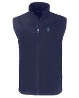 Seattle Mariners Cutter & Buck Charter Eco Full-Zip Mens Big & Tall Vest NVBU_MANN_HG 1