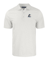 Miami Marlins Cutter & Buck Pike Eco Symmetry Print Stretch Recycled Mens Big & Tall Polo WHPOL_MANN_HG 1