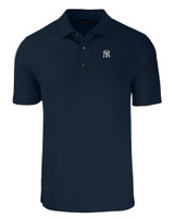 New York Yankees Cutter & Buck Forge Eco Stretch Recycled Mens Big & Tall Polo NVBU_MANN_HG 1