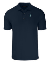 Seattle Mariners Cutter & Buck Forge Eco Stretch Recycled Mens Big & Tall Polo NVBU_MANN_HG 1