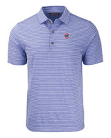 Chicago Cubs Cutter & Buck Forge Eco Heather Stripe Stretch Recycled Mens Big & Tall Polo TBH_MANN_HG 1