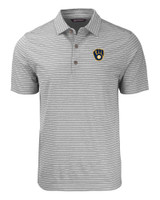 Milwaukee Brewers Cutter & Buck Forge Eco Heather Stripe Stretch Recycled Mens Big & Tall Polo EGH_MANN_HG 1