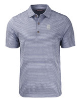 Detroit Tigers Cutter & Buck Forge Eco Heather Stripe Stretch Recycled Mens Big & Tall Polo NVH_MANN_HG 1