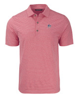 Miami Marlins Stars & Stripes Cutter & Buck Forge Eco Heather Stripe Stretch Recycled Mens Big & Tall Polo CRH_MANN_HG 1