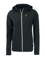 Pittsburgh Pirates Cutter & Buck Daybreak Eco Recycled Womens Full Zip Hoodie BL_MANN_HG 1