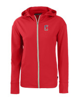 Cleveland Guardians Stars & Stripes Cutter & Buck Daybreak Eco Recycled Womens Full Zip Hoodie RD_MANN_HG 1