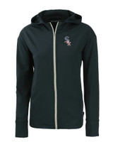 Chicago White Sox Stars & Stripes Cutter & Buck Daybreak Eco Recycled Womens Full Zip Hoodie NVBU_MANN_HG 1