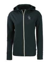 Colorado Rockies Stars & Stripes Cutter & Buck Daybreak Eco Recycled Womens Full Zip Hoodie NVBU_MANN_HG 1