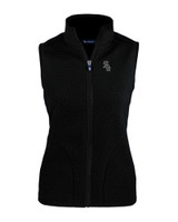 Chicago White Sox Cutter & Buck Cascade Eco Sherpa Fleece Womens Vest BL_MANN_HG 1