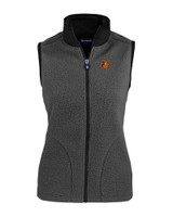 Baltimore Orioles Cutter & Buck Cascade Eco Sherpa Fleece Womens Vest EGBL_MANN_HG 1