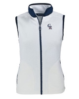 Colorado Rockies Stars & Stripes Cutter & Buck Cascade Eco Sherpa Fleece Womens Vest SHNV_MANN_HG 1