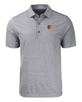Baltimore Orioles Cutter & Buck Forge Eco Heather Stripe Stretch Recycled Mens Polo BLH_MANN_HG 1