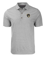 Milwaukee Brewers Cutter & Buck Forge Eco Heather Stripe Stretch Recycled Mens Polo EGH_MANN_HG 1