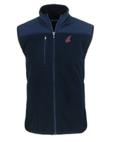 Cleveland Indians Cooperstown Cutter & Buck Cascade Eco Sherpa Fleece Mens Vest NVBU_MANN_HG 1