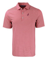 Cleveland Indians Cooperstown Cutter & Buck Forge Eco Double Stripe Stretch Recycled Mens Polo CDRW_MANN_HG 1