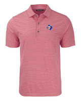 Texas Rangers Cooperstown Cutter & Buck Forge Eco Heather Stripe Stretch Recycled Mens Big & Tall Polo CRH_MANN_HG 1