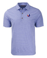 Montreal Expos Cooperstown Cutter & Buck Forge Eco Heather Stripe Stretch Recycled Mens Big & Tall Polo TBH_MANN_HG 1
