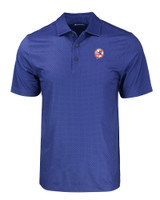 New York Yankees Cooperstown Cutter & Buck Pike Eco Tonal Geo Print Stretch Recycled Mens Big & Tall Polo TBL_MANN_HG 1