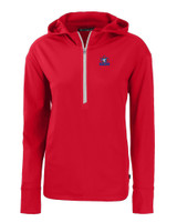 Toronto Blue Jays Cooperstown Cutter & Buck Daybreak Eco Recycled Womens Half Zip Hoodie RD_MANN_HG 1