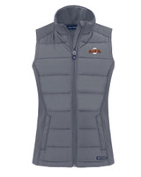 San Francisco Giants Cooperstown Cutter & Buck Evoke Hybrid Eco Softshell Recycled Womens Full Zip Vest EG_MANN_HG 1