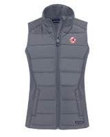New York Yankees Cooperstown Cutter & Buck Evoke Hybrid Eco Softshell Recycled Womens Full Zip Vest EG_MANN_HG 1