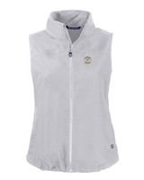 Milwaukee Brewers Cooperstown Cutter & Buck Charter Eco Full-Zip Womens Vest POL_MANN_HG 1