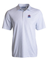 Toronto Blue Jays Cooperstown Cutter & Buck Pike Eco Pebble Print Stretch Recycled Mens Polo WH_MANN_HG 1